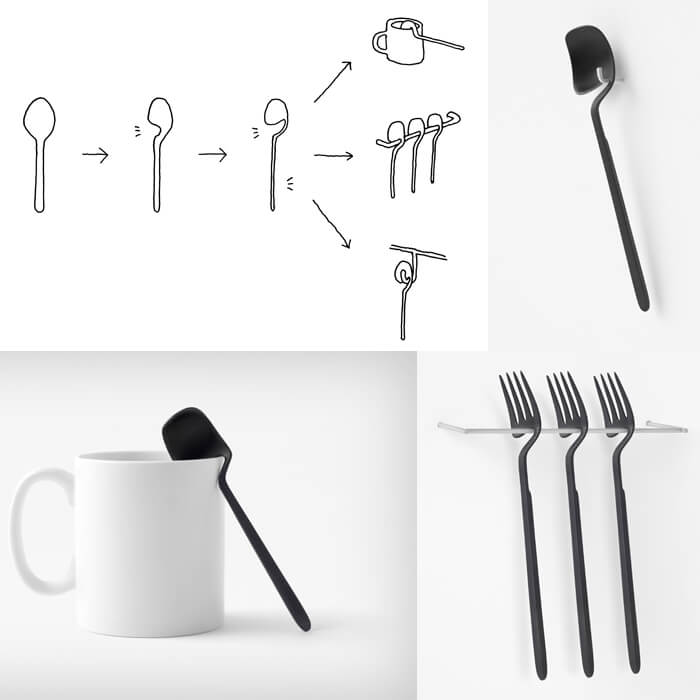 Design cutlery: Skeleton collection by Nendo