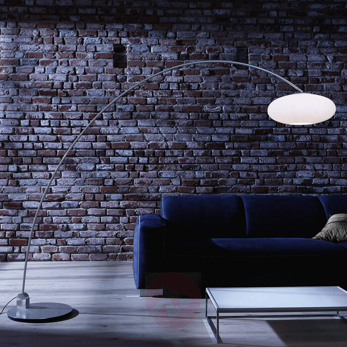 Photo of Arco lamp, design furnishing accessory to illuminate a room