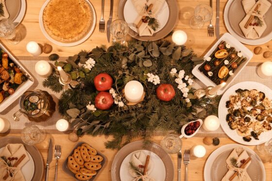 Christmas table decoration