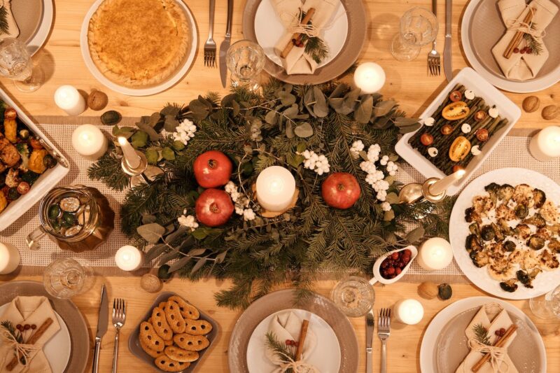 Christmas table decoration